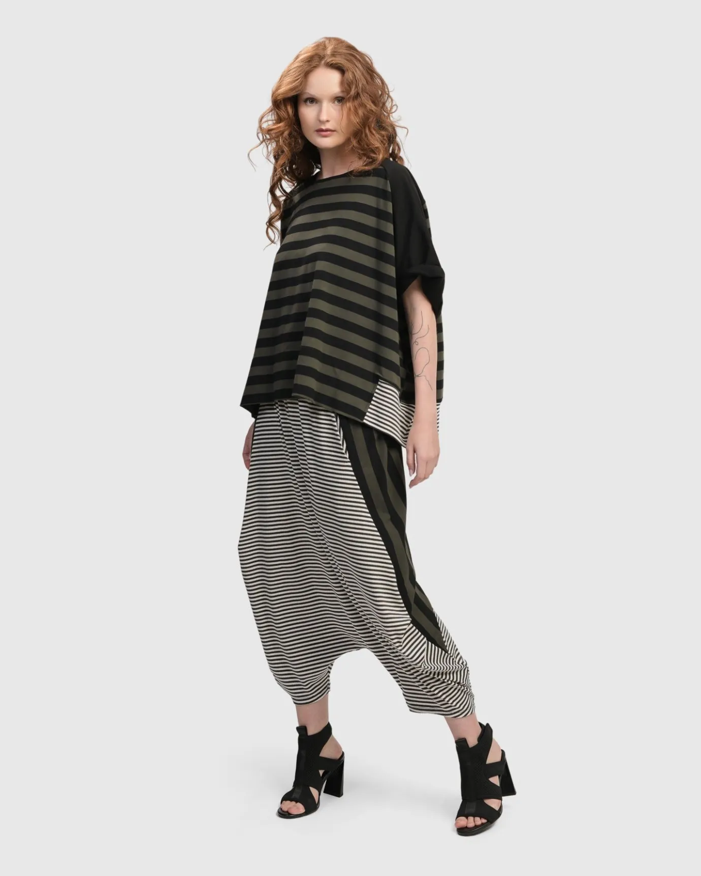Women Alembika Pants & Skirts<Urban Imperial Harem Pants, Stripes
