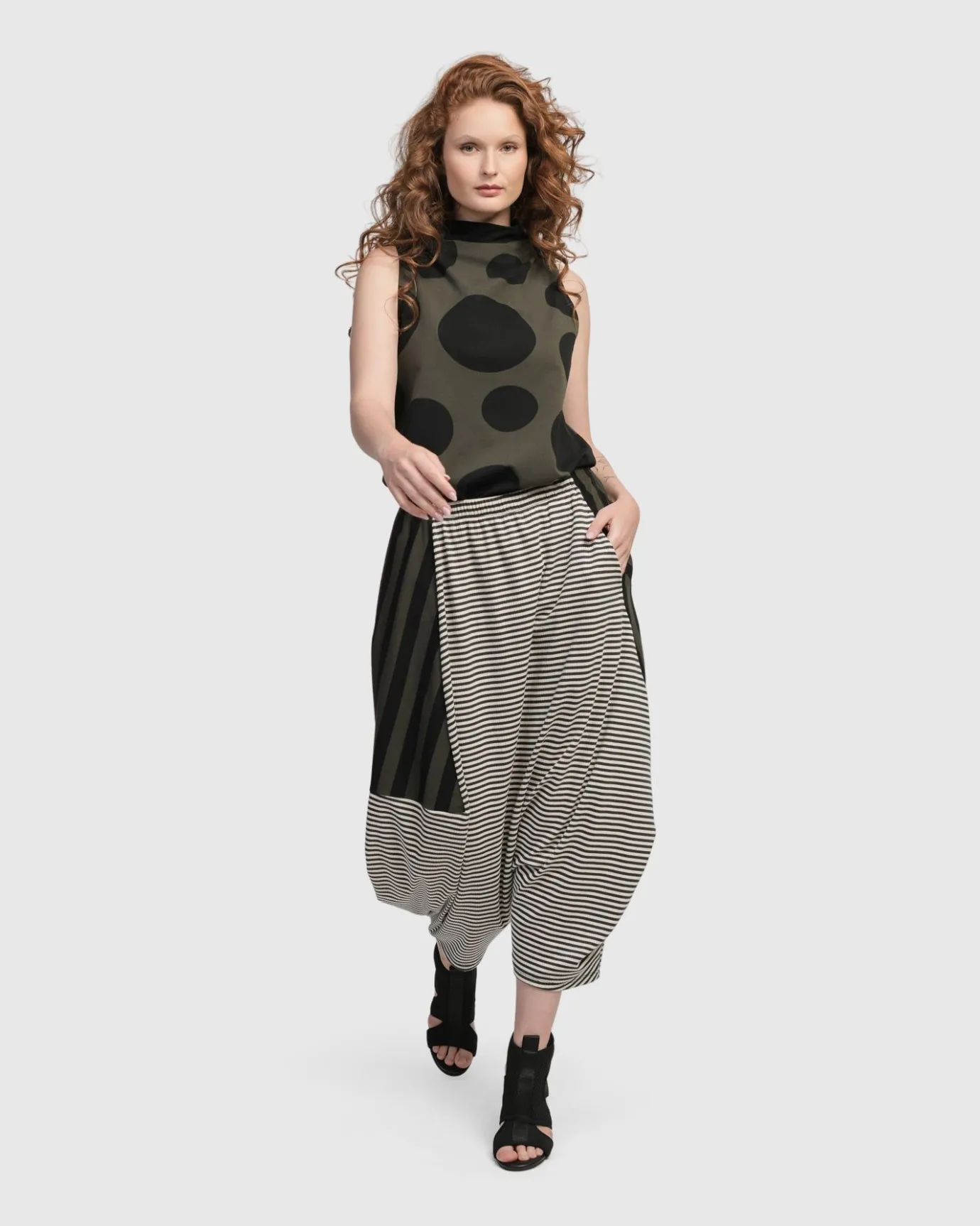 Women Alembika Pants & Skirts<Urban Imperial Harem Pants, Stripes