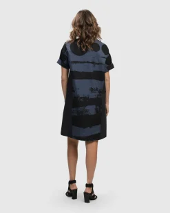 Women Alembika Dresses<Urban Ipanema Shift Dress, Navy