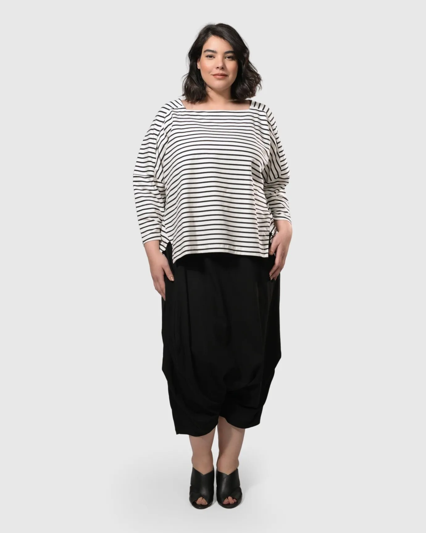 Women Alembika Tops & Tunics<Urban Jagger Stripe Top, Black