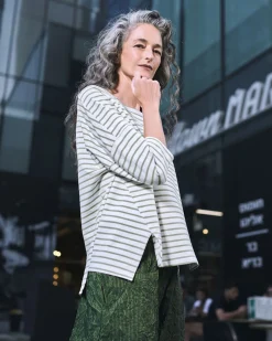 Women Alembika Plus<Urban Jagger Stripe Top, Green