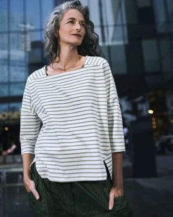 Women Alembika Plus<Urban Jagger Stripe Top, Green