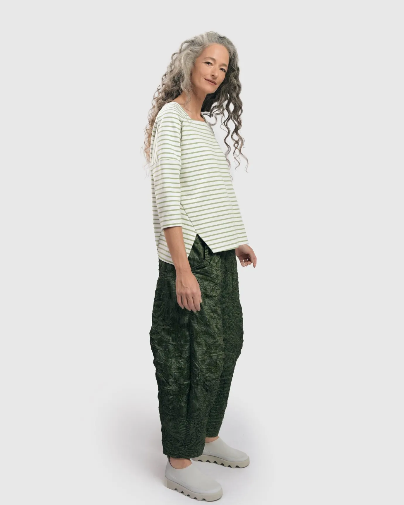 Women Alembika Plus<Urban Jagger Stripe Top, Green