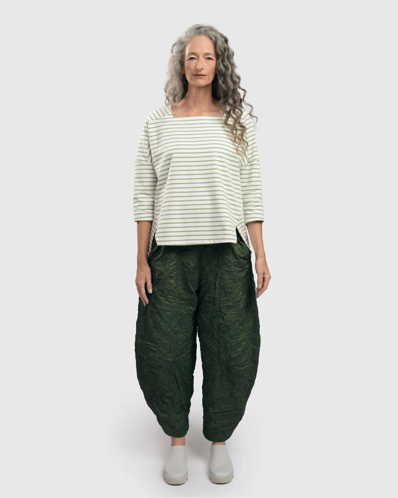 Women Alembika Tops & Tunics<Urban Jagger Stripe Top, Green