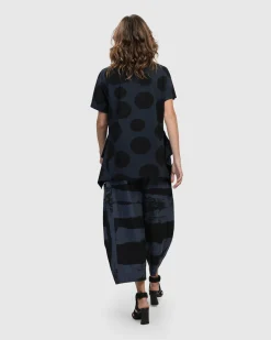 Women Alembika Plus<Urban Juliana Relaxed Top, Navy