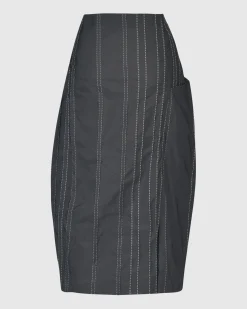 Women Alembika Plus<Urban Kate Topstitched Skirt, Trails