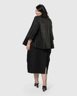 Women Alembika Plus<Urban Kate Topstitched Skirt, Trails
