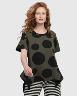 Women Alembika Tops & Tunics<Urban Kiki Relaxed Top, Khaki