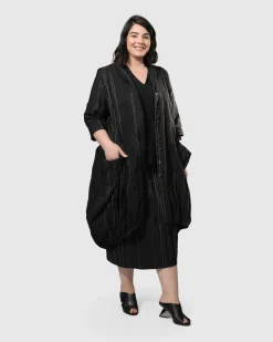 Women Alembika Plus<Urban Kylie Topstitched Blazer, Trails