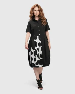 Women Alembika Dresses<Urban Lafayette Wonderful Shirt Dress, Black