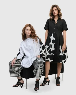 Women Alembika Plus<Urban Lafayette Wonderful Shirt Dress, Black