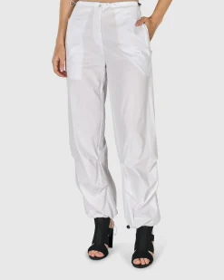 Women Alembika Pants & Skirts<Urban Ludlow Cargo Pants, White
