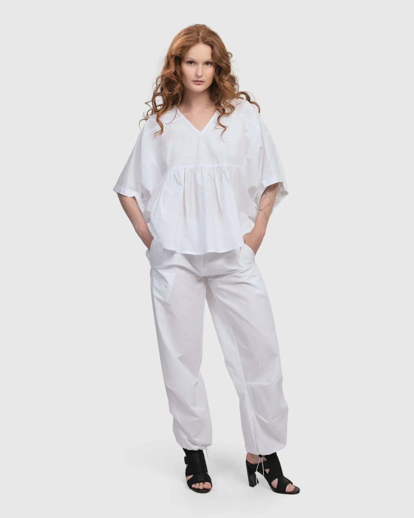 Women Alembika Plus<Urban Ludlow Cargo Pants, White