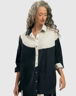 Women Alembika Tops & Tunics<Urban Madison Tunic Shirt, Black/White