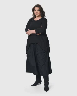 Women Alembika Plus<Urban Maestro Top, Black