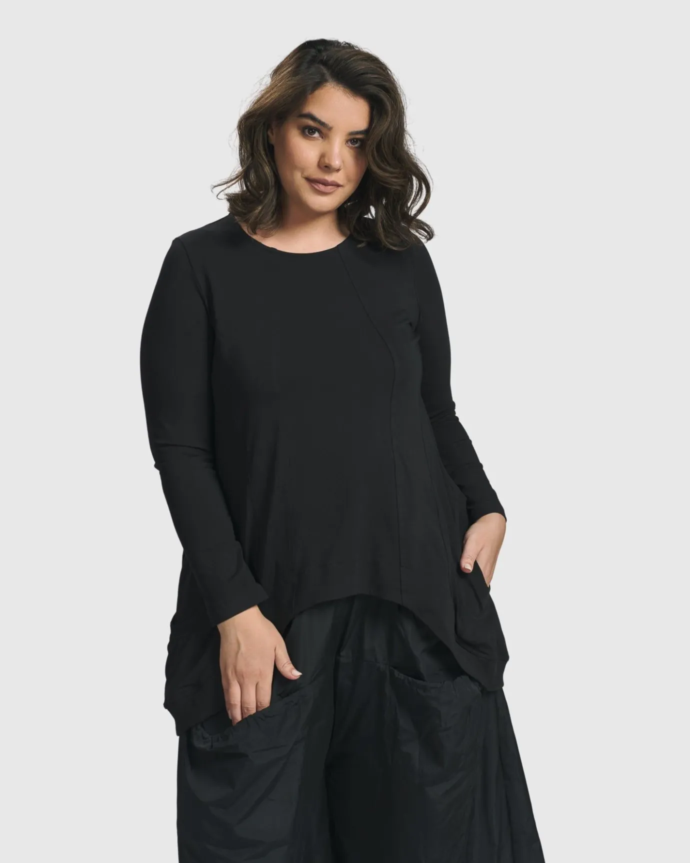 Women Alembika Plus<Urban Maestro Top, Black
