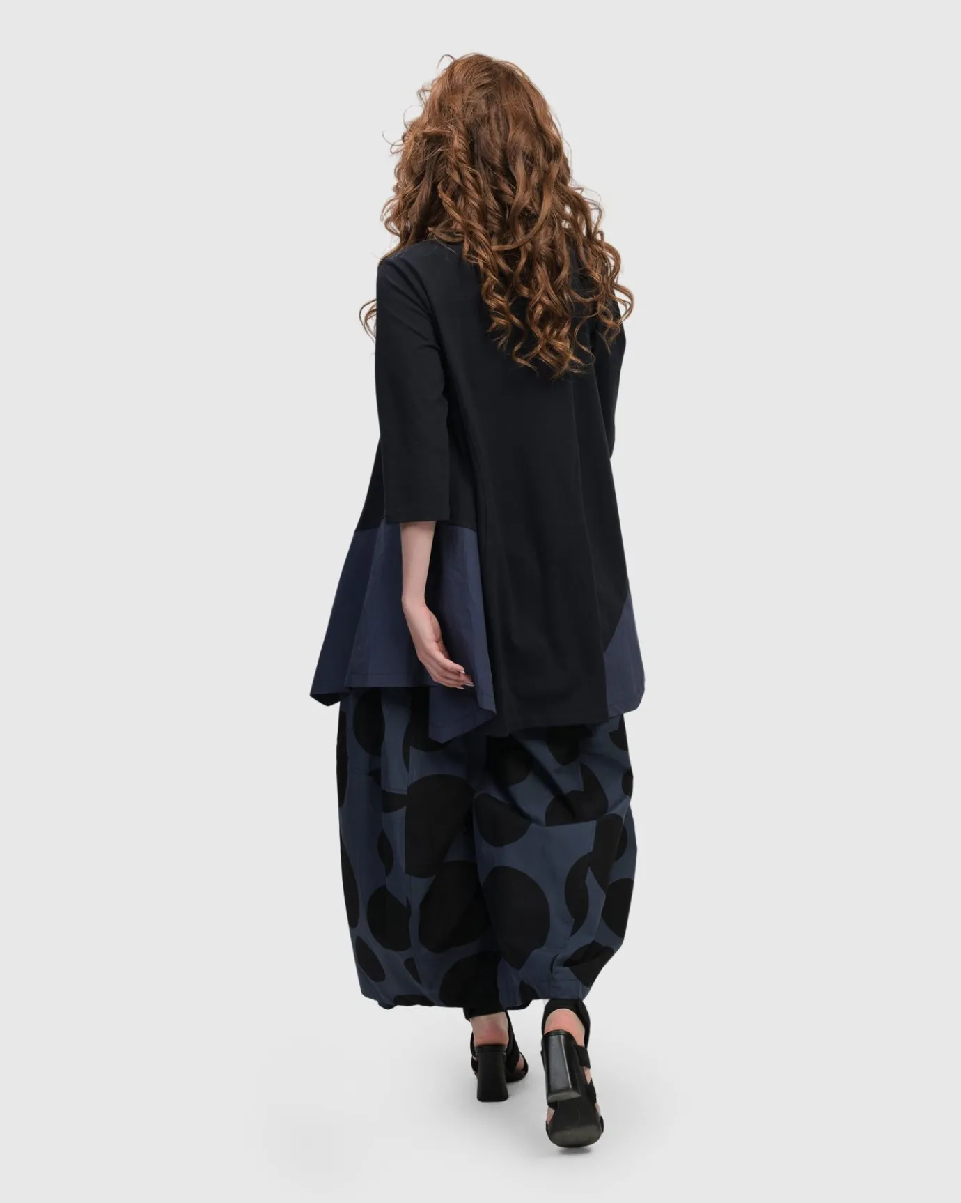 Women Alembika Plus<Urban Marvels Trapeze Top, Navy