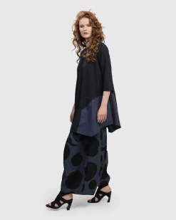 Women Alembika Tops & Tunics<Urban Marvels Trapeze Top, Navy