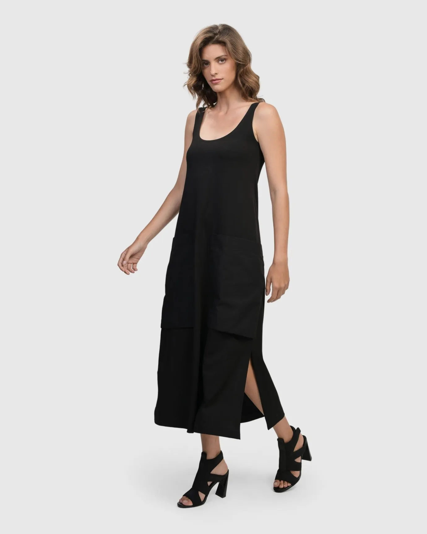 Women Alembika Plus<Urban Maxi Tank Dress, Black