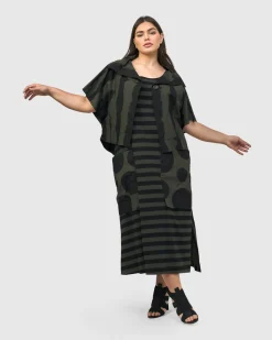 Women Alembika Dresses<Urban Maxi Tank Dress, Khaki