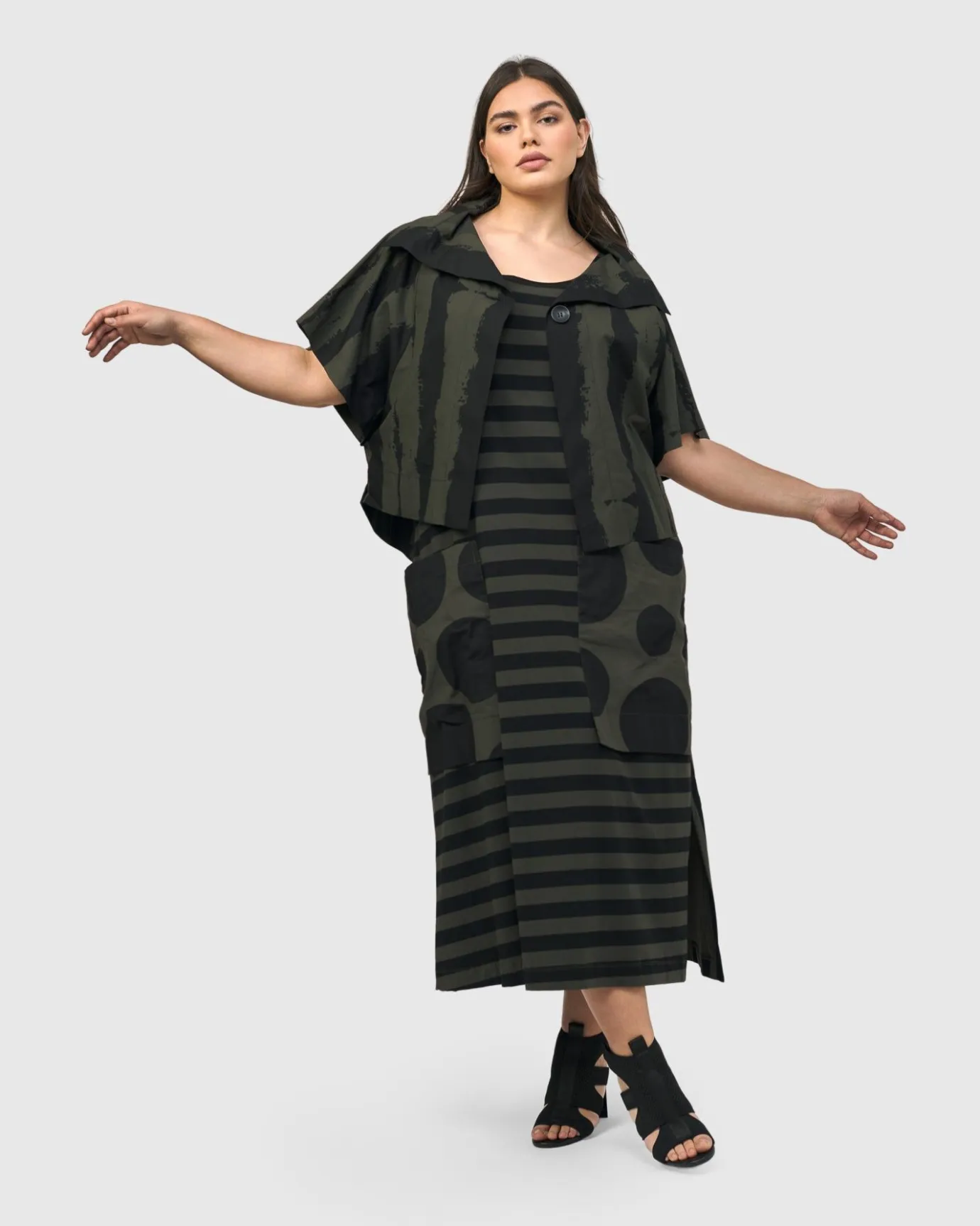 Women Alembika Plus<Urban Maxi Tank Dress, Khaki