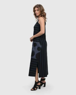 Women Alembika Dresses<Urban Maxi Tank Dress, Navy
