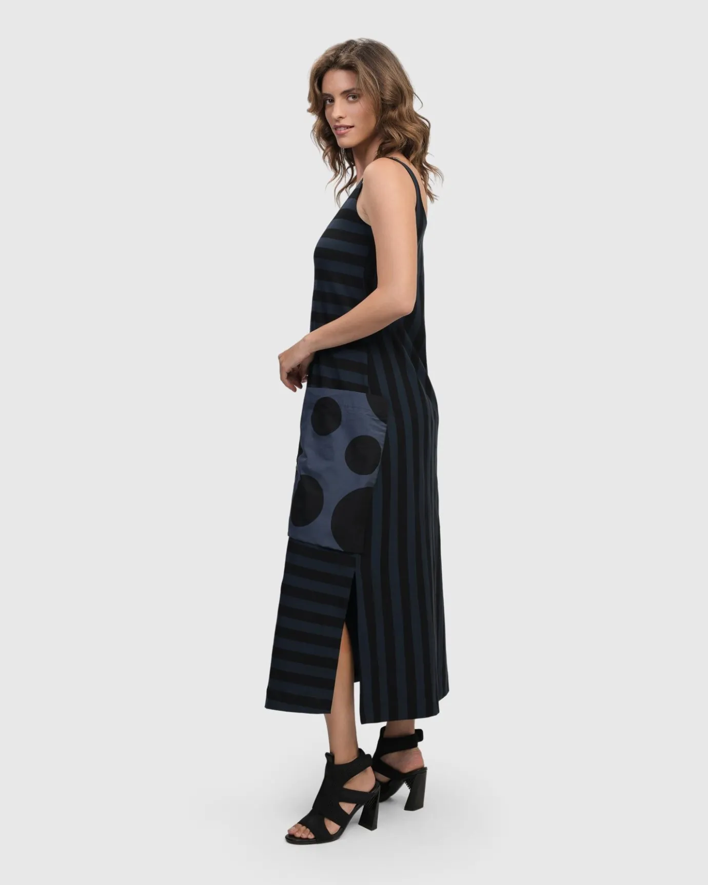 Women Alembika Dresses<Urban Maxi Tank Dress, Navy