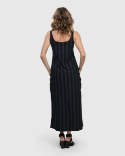 Women Alembika Dresses<Urban Maxi Tank Dress, Navy