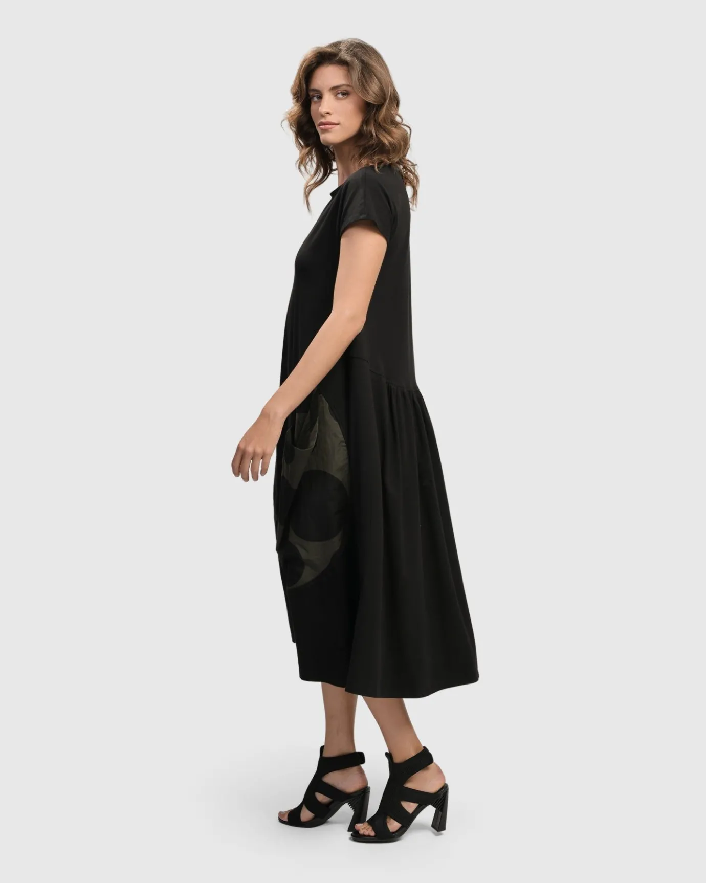 Women Alembika Plus<Urban Melody Midi Dress, Khaki