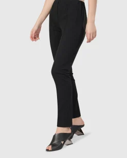 Women Alembika Pants & Skirts<Urban Metropolitan Slim Trousers, Black
