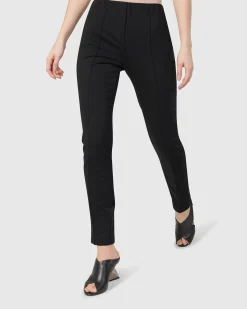 Women Alembika Pants & Skirts<Urban Metropolitan Slim Trousers, Black