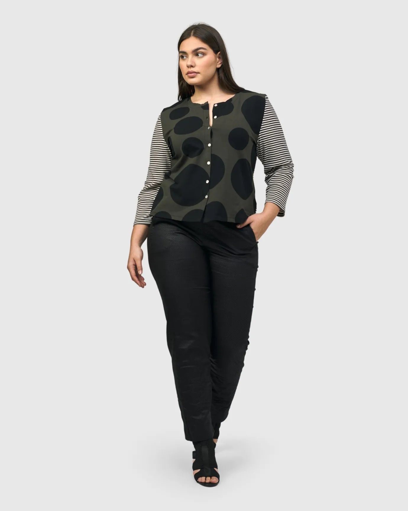 Women Alembika Tops & Tunics<Urban Mononoke Cardigan Top, Stripes
