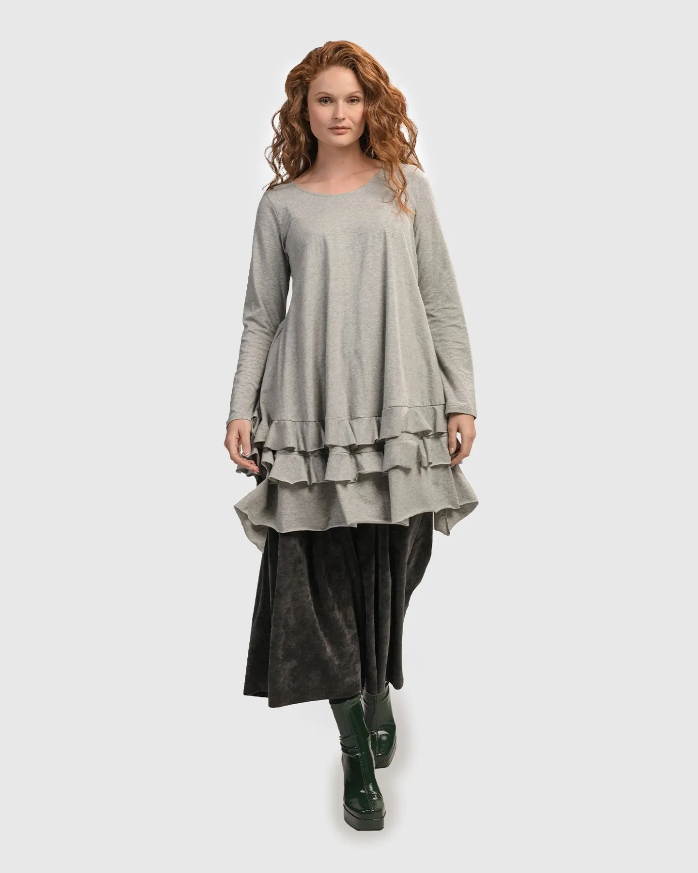 Women Alembika Plus<Urban Options Top, Gray