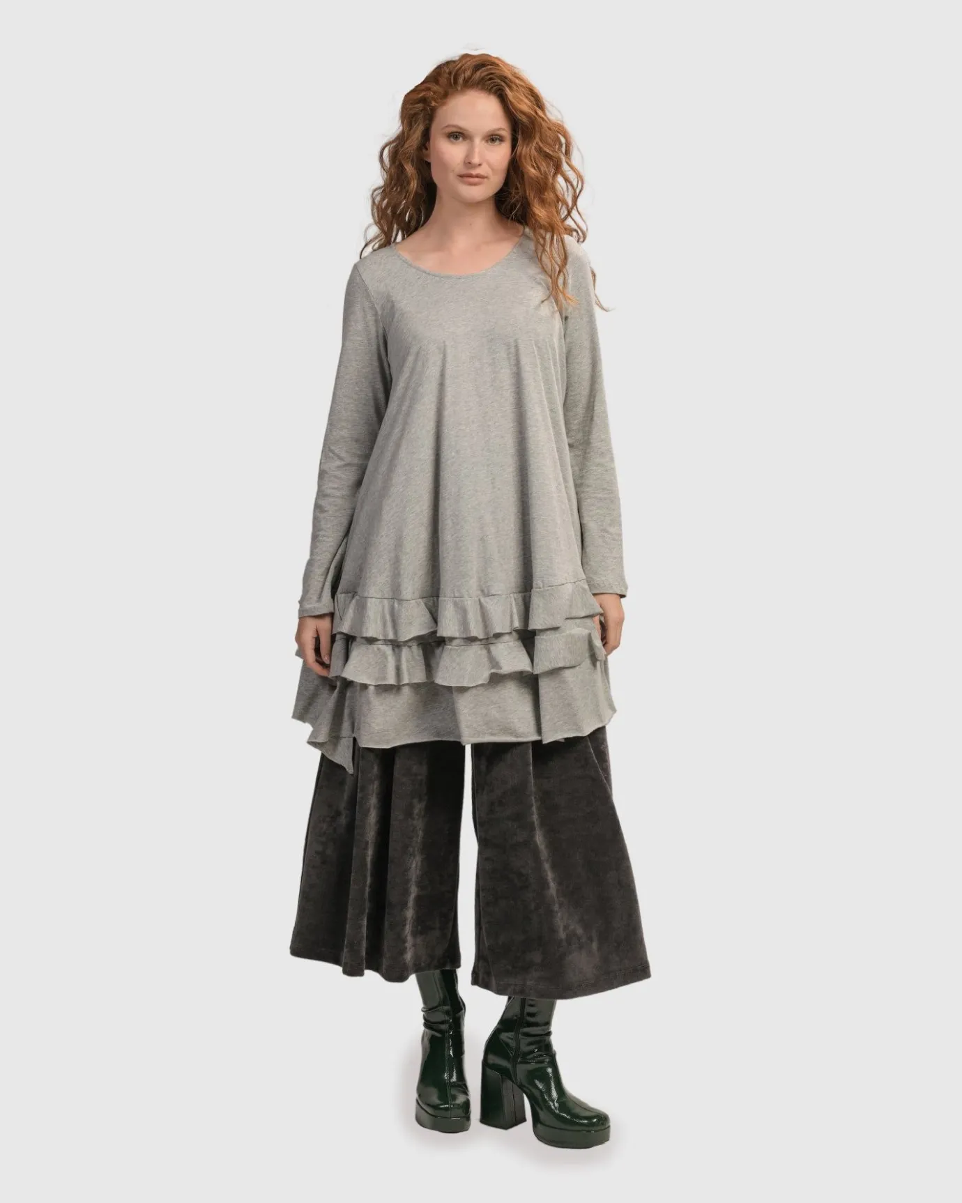 Women Alembika Plus<Urban Options Top, Gray