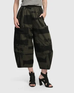 Women Alembika Pants & Skirts<Urban Origami Barrel Pants, Khaki