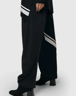 Women Alembika Pants & Skirts<Urban Ribbon Punto Pants, Black