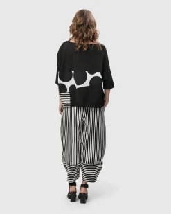 Women Alembika Plus<Urban Rockefeller Dots Boxy Tee, Mono