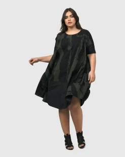 Women Alembika Dresses<Urban Sake Muumuu Dress, Khaki