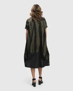 Women Alembika Dresses<Urban Sake Muumuu Dress, Khaki