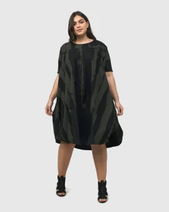 Women Alembika Dresses<Urban Sake Muumuu Dress, Khaki
