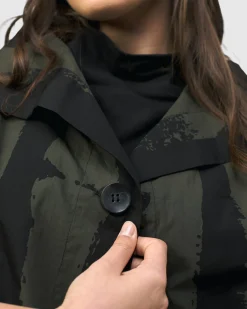 Women Alembika Jackets<Urban Sakura Cape Jacket, Khaki