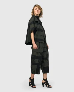 Women Alembika Jackets<Urban Sakura Cape Jacket, Khaki