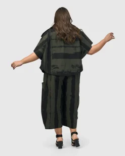 Women Alembika Plus<Urban Sakura Cape Jacket, Khaki