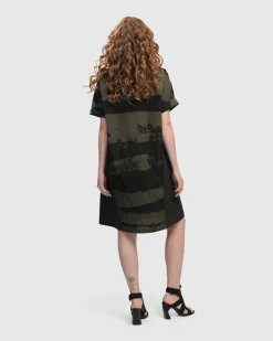 Women Alembika Plus<Urban Sapporo Shift Dress, Khaki