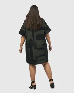 Women Alembika Dresses<Urban Sapporo Shift Dress, Khaki