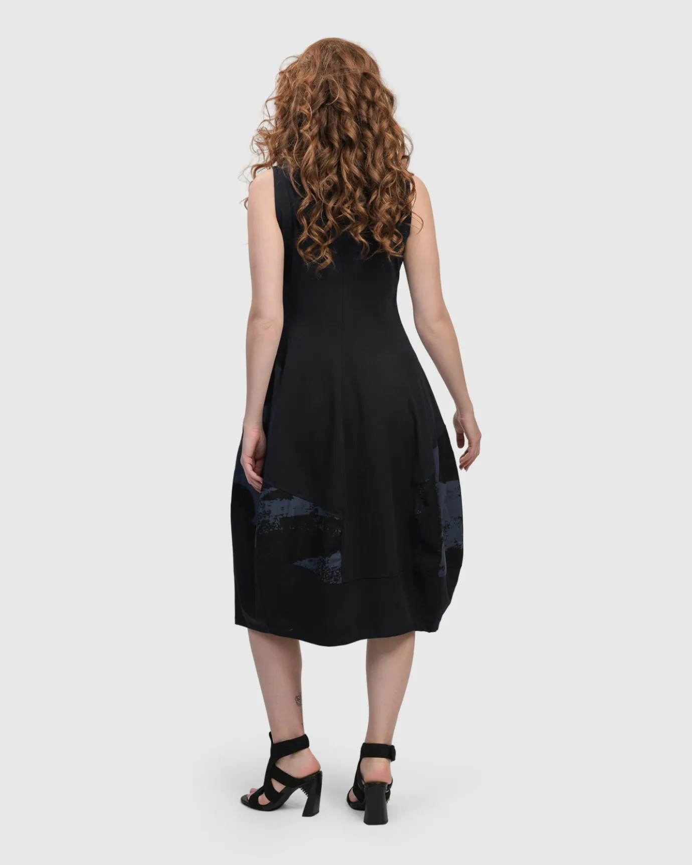 Women Alembika Plus<Urban Sleeveless Cocoon Dress, Navy