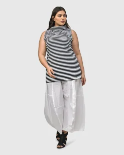 Women Alembika Tops & Tunics<Urban Sleeveless Mockneck Top, Navy