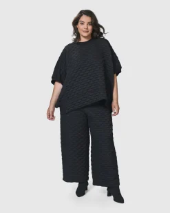 Women Alembika Tops & Tunics<Urban Soft Punk Top, Black