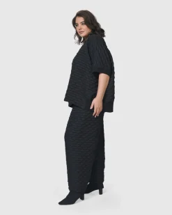 Women Alembika Tops & Tunics<Urban Soft Punk Top, Black