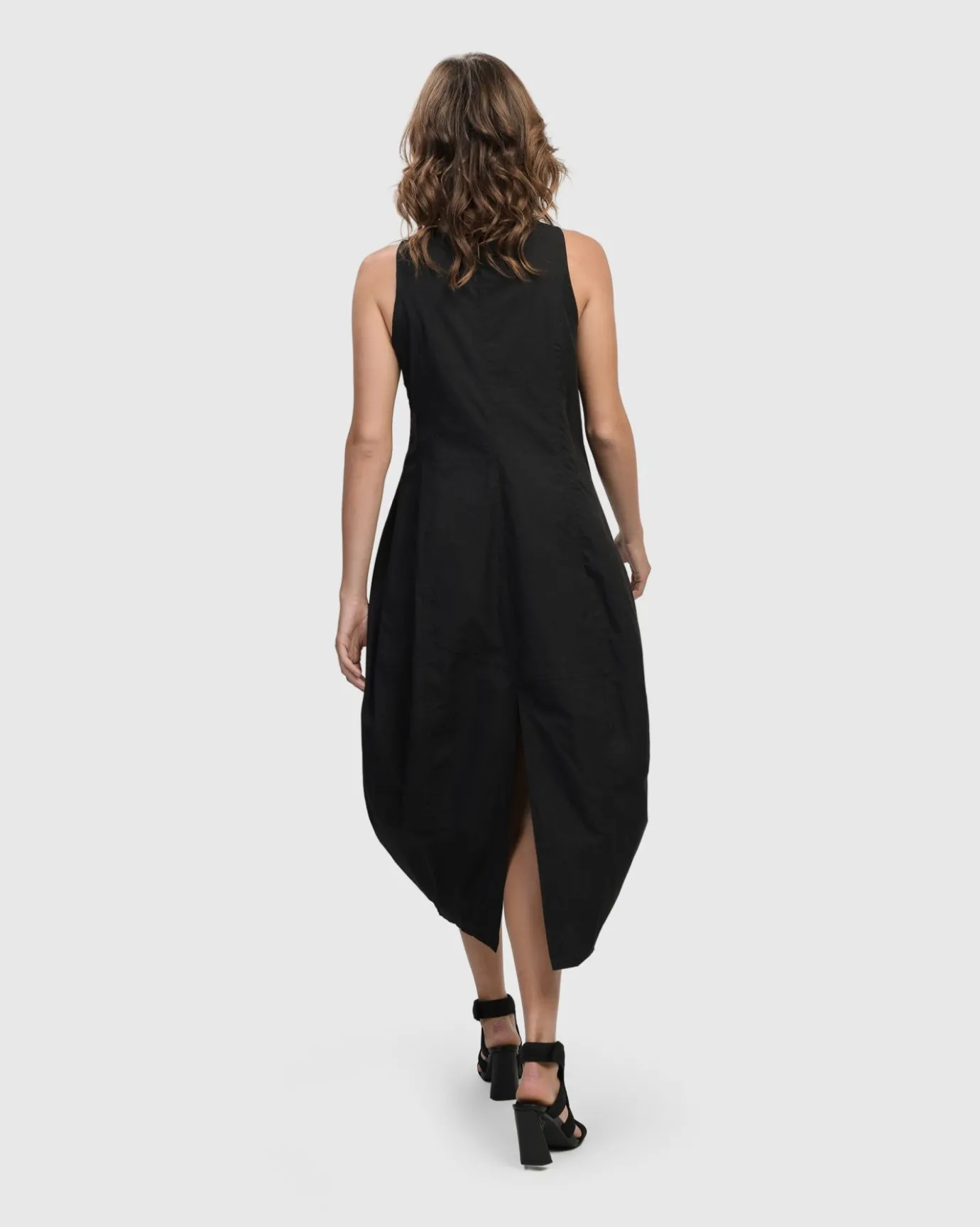 Women Alembika Dresses<Urban Soho Sleeveless Cocoon Dress, Black